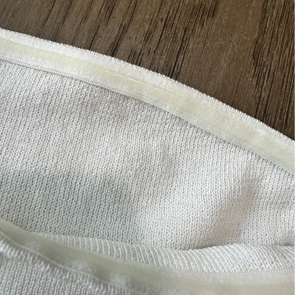 Wild Fable Knit Tube Top with Faux Pearls Size Small White - Picture 8 of 10